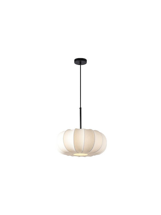 Eurolamp Pompia Κρεμαστό Φωτιστικό Λευκό με Ντουί E27 40x40x16.5εκ.