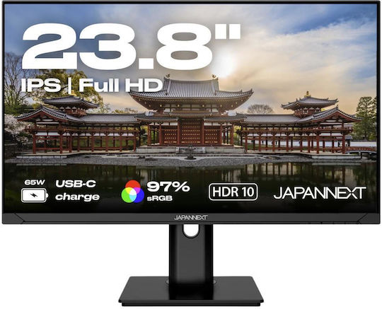 Japannext IPS HDR Monitor 23.8" FHD 1920x1080 with Response Time 14ms GTG