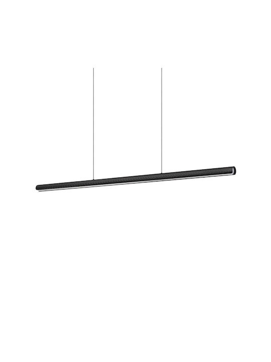 Ideal Lux Dorica Pendant Light Black Rail 140x2...