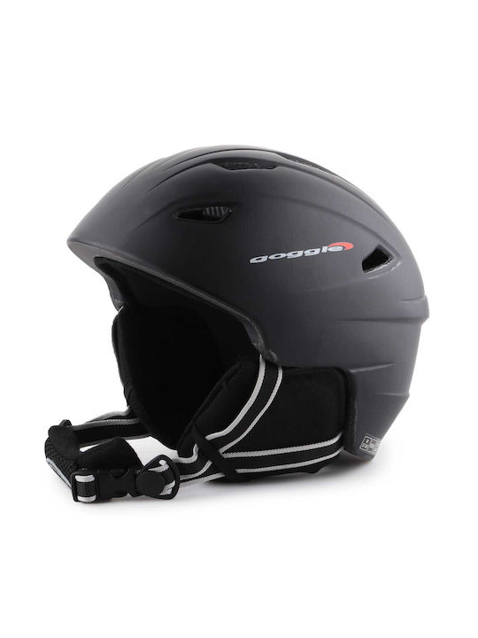 Goggle Ανδρικό Κράνος για Σκι & Snowboard σε Μαύρο Χρώμα