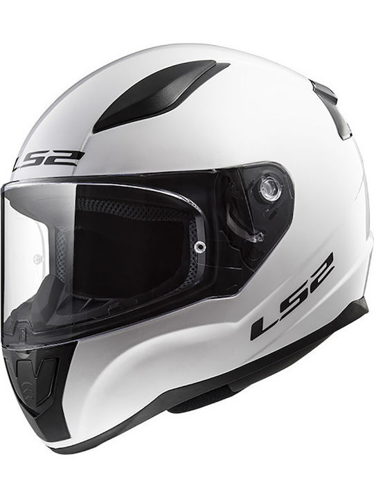 LS2 FF353 Rapid II Бяла Детска Каска За Мотор Full Face ECE 22.05 1300 гр