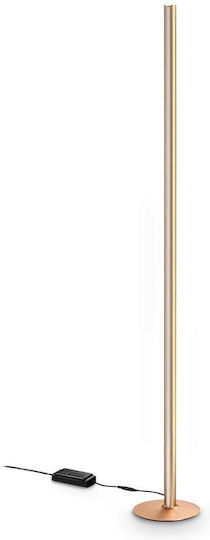 Ideal Lux Dorica LED Floor Lamp H190xW25cm. with Warm White Light 7100lm Orange