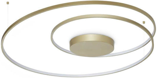 Ideal Lux Таванно Осветително Тяло 100см Жълто с Интегриран LED