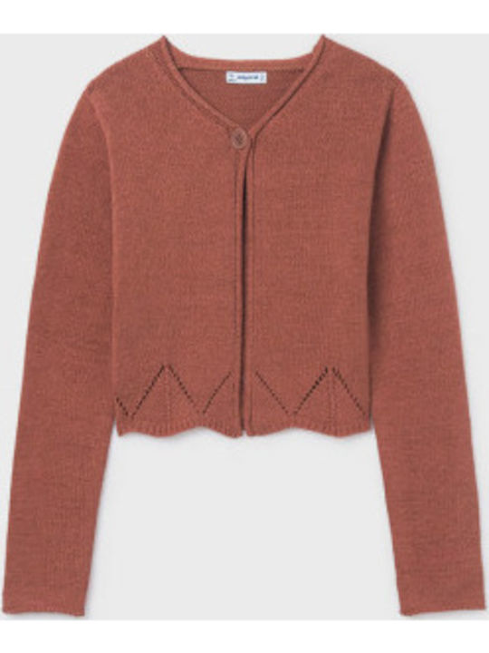 Mayoral Kinderstrickjacke Terracotta