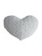 Atmosphera Възглавница За Диван Heart От Сива Говорина