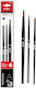Artix Paints Kunstpinsel Set Pp280 Schwarze 3 Stück
