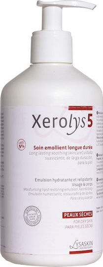 Lab Lysaskin Xerolys 5 Protects & Hydrates Body Emulsion Face & Body 500 Ml