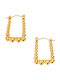FantazyStores Earrings Hoops made of Steel Gold Plated