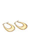 FantazyStores Earrings Hoops made of Steel Gold Plated
