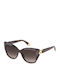 Furla Women's Sunglasses with Purple Plastic Frame and Gray Lens SFU816 0915