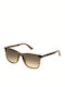 Police Men's Sunglasses with Green Plastic Frame and Brown Lens SPL872N 06U8