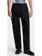 Pantalon De Blugi Pentru Bărbați Relaxed Fit Negru