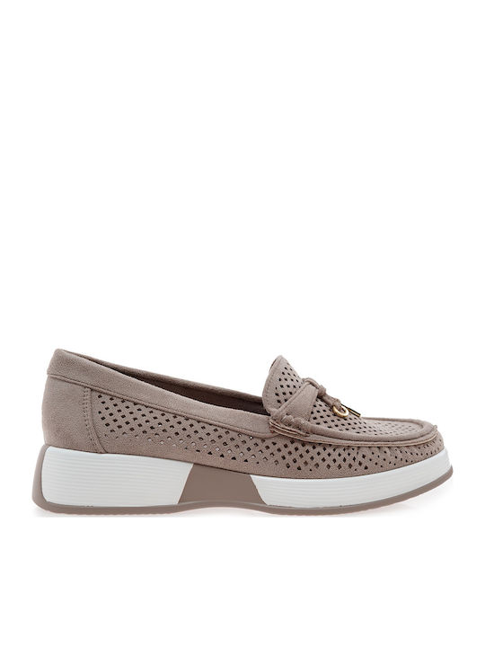 Seven Women's Loafers in Beige Color