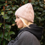 Cap Beanie Beanie Knitted in Pink color