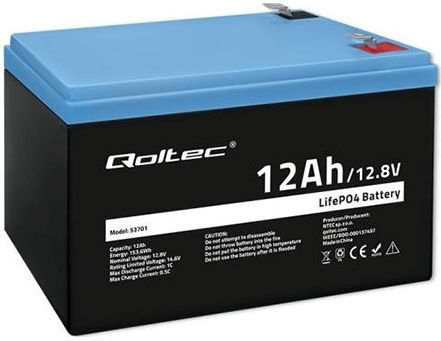 Qoltec Baterie UPS cu Capacitate 12Ah și Tensiune 12.8V 53701 1buc