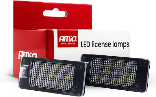 Amio Amio Светлини за регистрационната табела LED Тип Clp02 Работно напрежение 12V Леки автомобили BMW 2 броя 04537/am