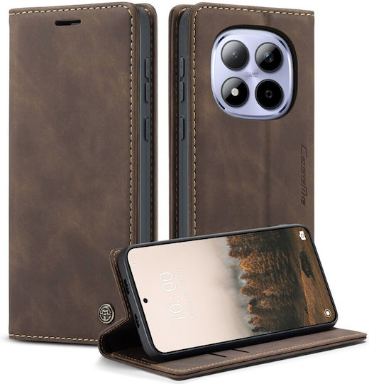 Caseme 013 Retro Книга Кожен / Изкуствена Кожа Кафяв (Redmi Note 15 Pro 5G)