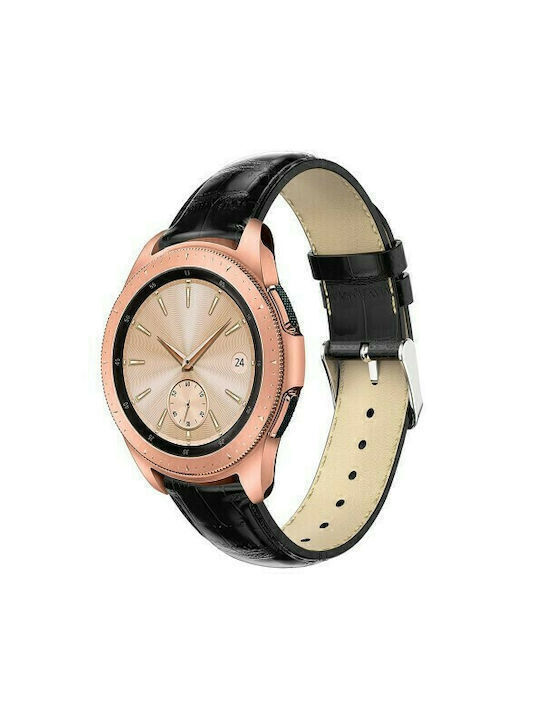 Λουράκι Crocodile Texture Leather Γνήσιο Δέρμα Garmin Forunner 165 20mm Black Λουράκι Crocodile Texture Leather Γνήσιο Δέρμα Garmin Forunner 165 20mm Black