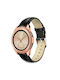 Strap Crocodile Texture Leather Genuine Leather Garmin Forunner 165 20mm Black