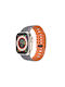Wiwu Silicone Metal Strap Apple Watch 42 44 45 49mm Wearable Strap Grey Orange