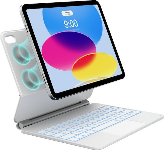 Typecase Klappdeckel Robust mit Tastatur Weie (iPad 11 A16 2025, iPad 10,9 2022)
