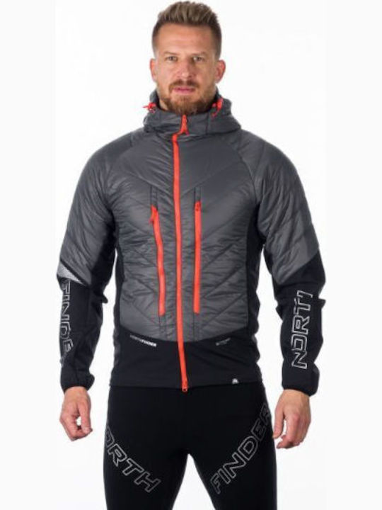 Northfinder BU-5111SKP Ανδρικό Μπουφάν Soft Shell για Σκι & Snowboard Γκρι