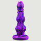 Glass Dildo With Suction Cup Purple 23cm