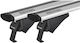 Menabo Car Roof Bars Aluminum Blade M Silver 118 Cm Ends Alfa High Gmc Acadia 5 Doors 2017 Flush Rails 2 Pieces 12920/mb Mp.12920/mb-5