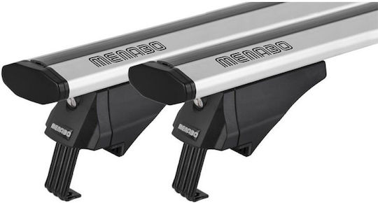 Menabo Car Roof Bars Aluminum Blade M Silver 118 Cm Ends Alfa High Gmc Acadia 5 Doors 2017 Flush Rails 2 Pieces 12920/mb Mp.12920/mb-5