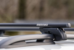 Menabo Aluminum Roof Bars Sherman XL Black 135 Cm Black Color Honda Ridgeline 4 Doors 2017 Raised Rails Parallel Bars Set 2 Pieces 12290/mb Mp.12290/mb-78