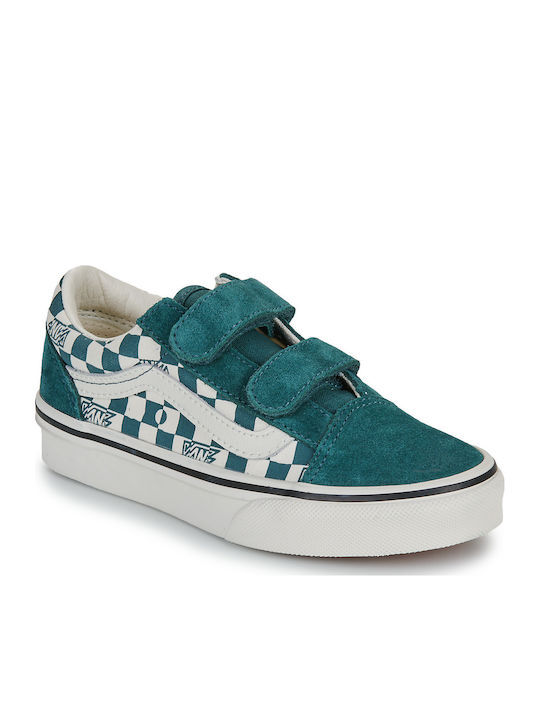Vans Old Skool V Παιδικά Sneakers με Σκρατς Πρά...