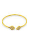 Charmy Women's Bracelet Handcuffs made of Steel Gold Plated