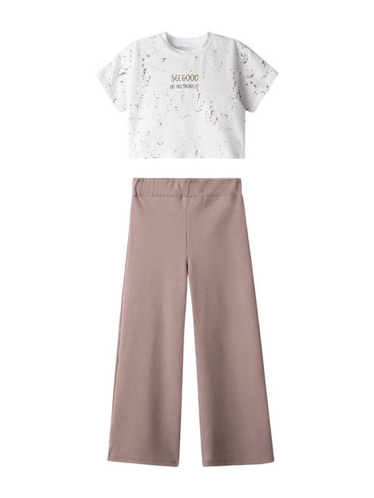 Kinder-Set mit Hose Sommer 2Stück White