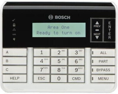 Bosch Tastatură de control acces securitate cu ecran în Alb Culoare