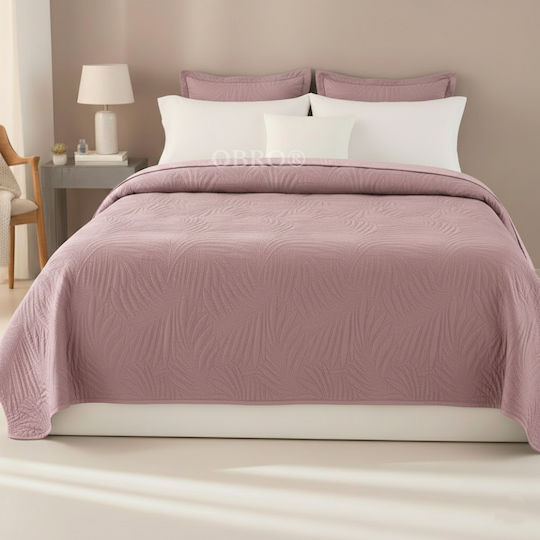 Κουβερλί Υπέρδιπλο Powder Pink 220x240cm