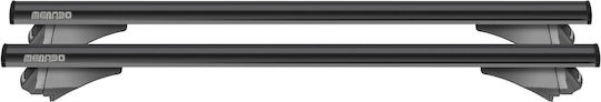Menabo Car Roof Bars Aluminum Leopard XL Black 135 Cm Black Color Audi A3 8PA Sportback 5 Doors 2004>2012 Flush Rails 2 Pieces 12360/MB MP.12360/MB-2