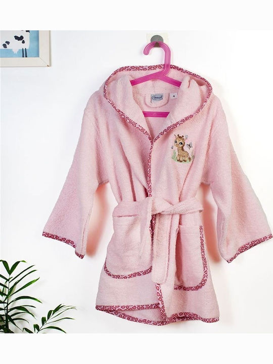Dimcol Dimcol Baby Bademantel mit Kapuzen Giraf...