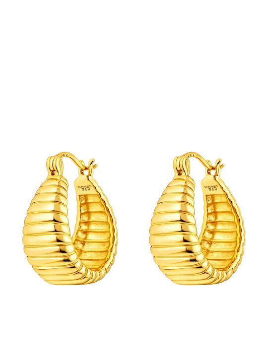 Breeze Cercei din Argint Placat cu aur cu Diamant