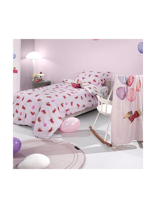 Saint Clair Sheet Set Single Cotton Pet Fuchsia...