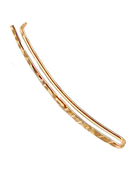 Theodora's Jewellery Earrings Ear Climbers Made of Steel Gold Plated Pink