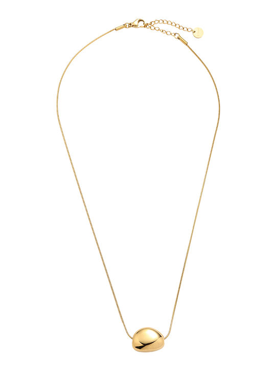 Papoulidis Jewellery Necklace from Gold Plated Steel