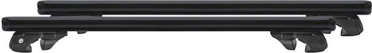Menabo Aluminum Car Roof Bars for BMW X5 5D 2006>2010 Set with Roof Rack Legs Black
