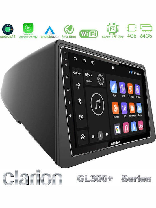 Clarion Gl300+ Серия 4core Android11 4+64GB Opel Mokka Навигация Мултимедия Таблет 9" U-gl34-op066