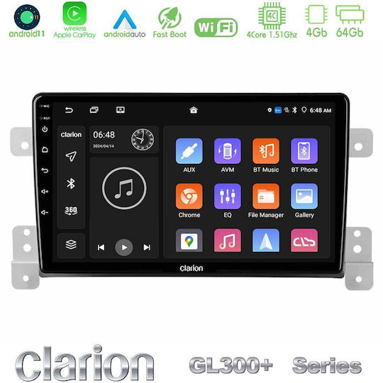 Clarion Gl300+ Serie 4core Android11 4+64gb Suzuki Grand Vitara Navigations Multimedia Tablet 9" U-gl34-sz0630