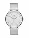 MVMT Herrenuhr 38mm Batterie mit Silber Metallarmband