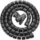 Unitek Spiral Kabelspiralschläuche 5m 22mm Durchmesser Schwarz Ot1102abk03-5m