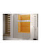 Hartford 471 Mobilier de Intrare cu Oglindă Cashmere 124x46x186cm