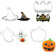 Cookie Cutter Set Halloween 55-85mm X4
