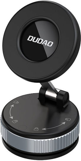 Dudao F24pro Magnetic Holder Dashboard Windshield Mount Magsafe Compatible 360 Degree Rotation Black