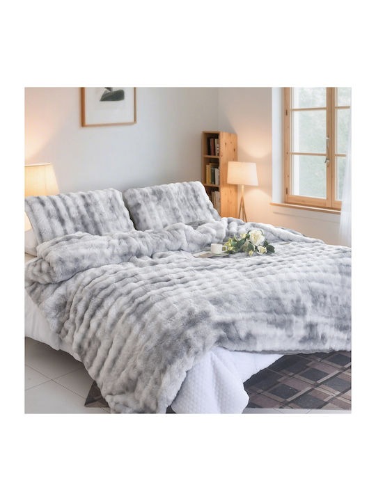 Mc Decor Duvet Cover Set Single with Pillowcase 160x240 Grey